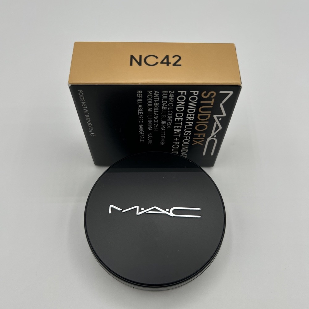 Mac Studio Fix Powder Plus Foundation 24HR Oil Control NC42 NEW FORMULA 0.42oz - Picture 4 of 8